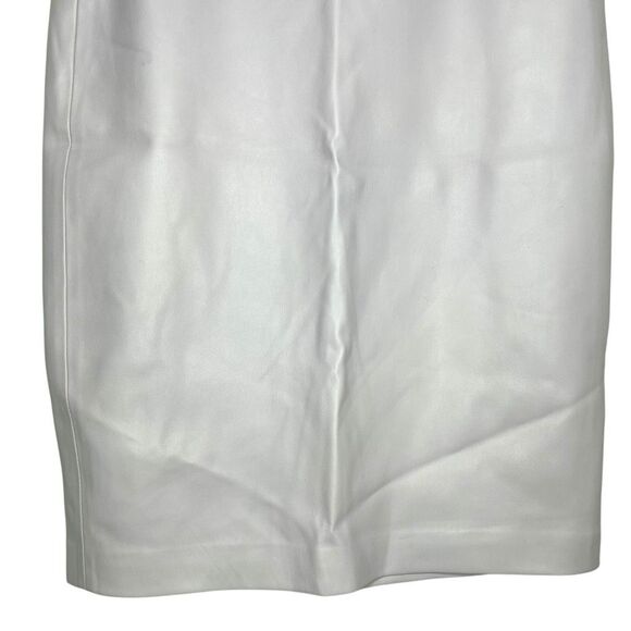 Susana Monaco Essential Faux Leather Pencil Skirt in Opal Small - Picture 3 of 16